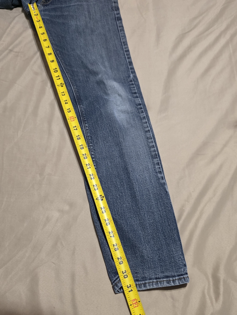 Denizen from Levis Mens 32x34 Slim Straight Fit Jeans Blue Stretch Denim 232 - Picture 8 of 12